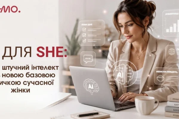ШІ для SHE: як штучний інтелект змінює життя сучасної жінки